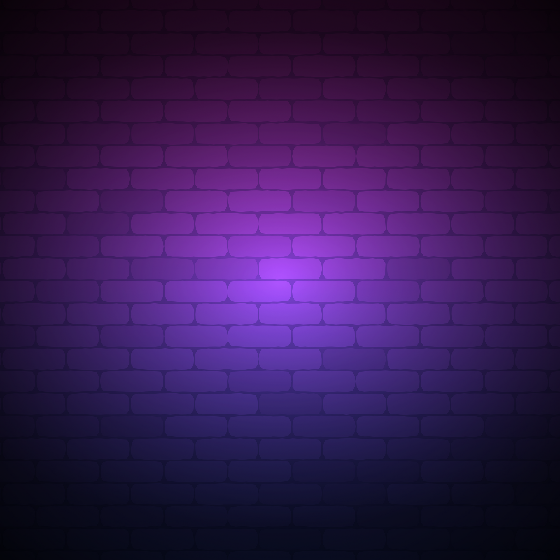 Square Background Brick Wall Neon Purple